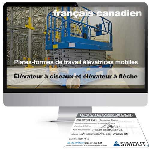 MEWP Online Training - FRENCH